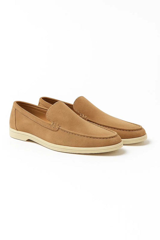 Men’s Classic Suede Loafers – Slip-On Casual Dress Shoes